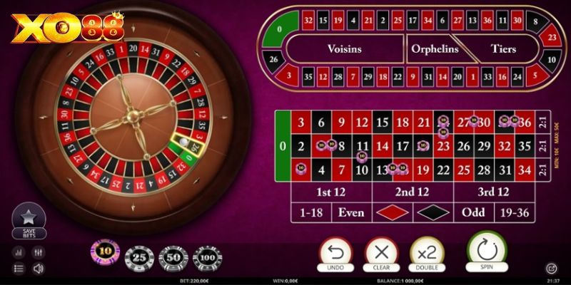 Cách Roulette France Vip vận hành 