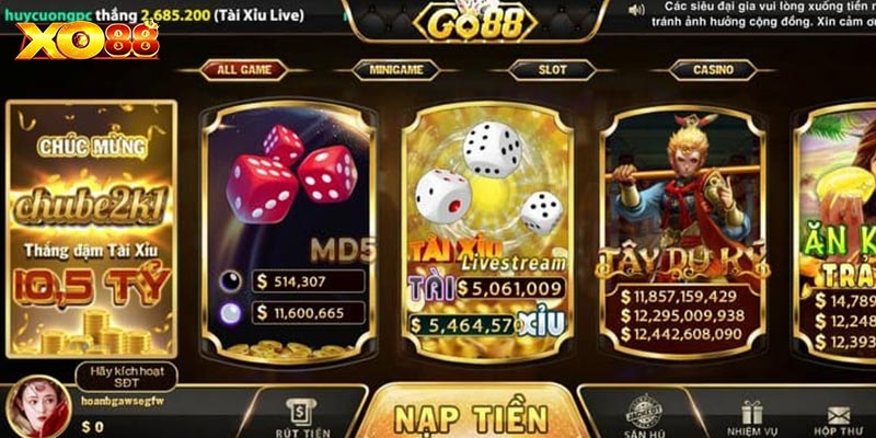 Tài Xỉu Live Go88 - Trải Nghiệm Game Cùng Dealer Xinh Đẹp